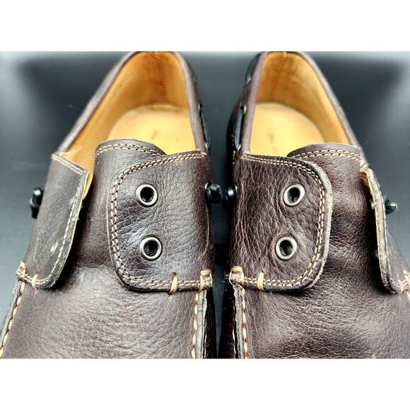 JOHN VARVATOS STAR USA Pebble Leather Boat Shoes Men's 12 - Picture 11 of 16